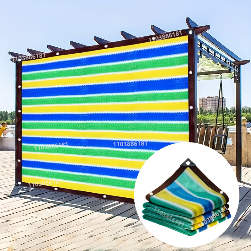 Outdoor Furniture Hdpe - Filet pare-soleil multicolore pour jardin extérieur,