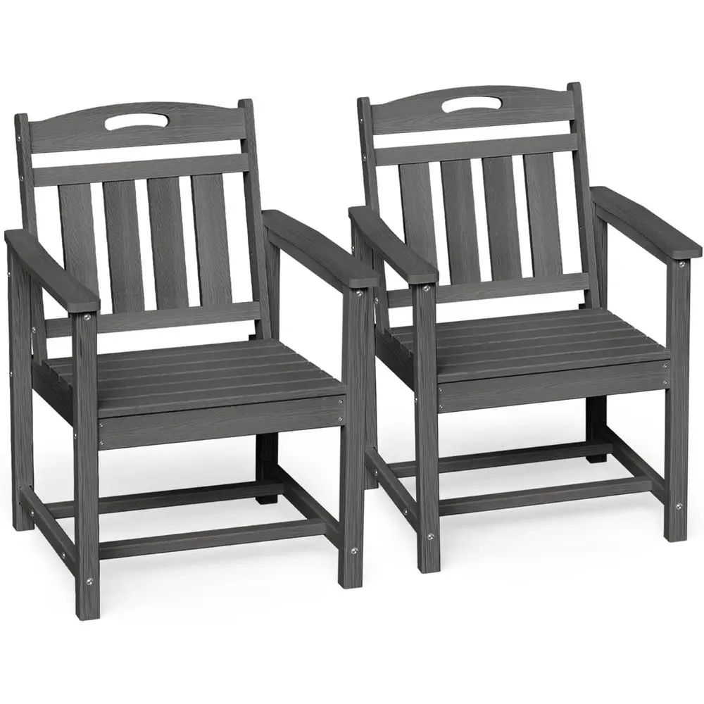 Outdoor Furniture Hdpe - Ensemble de 2 chaises de salle