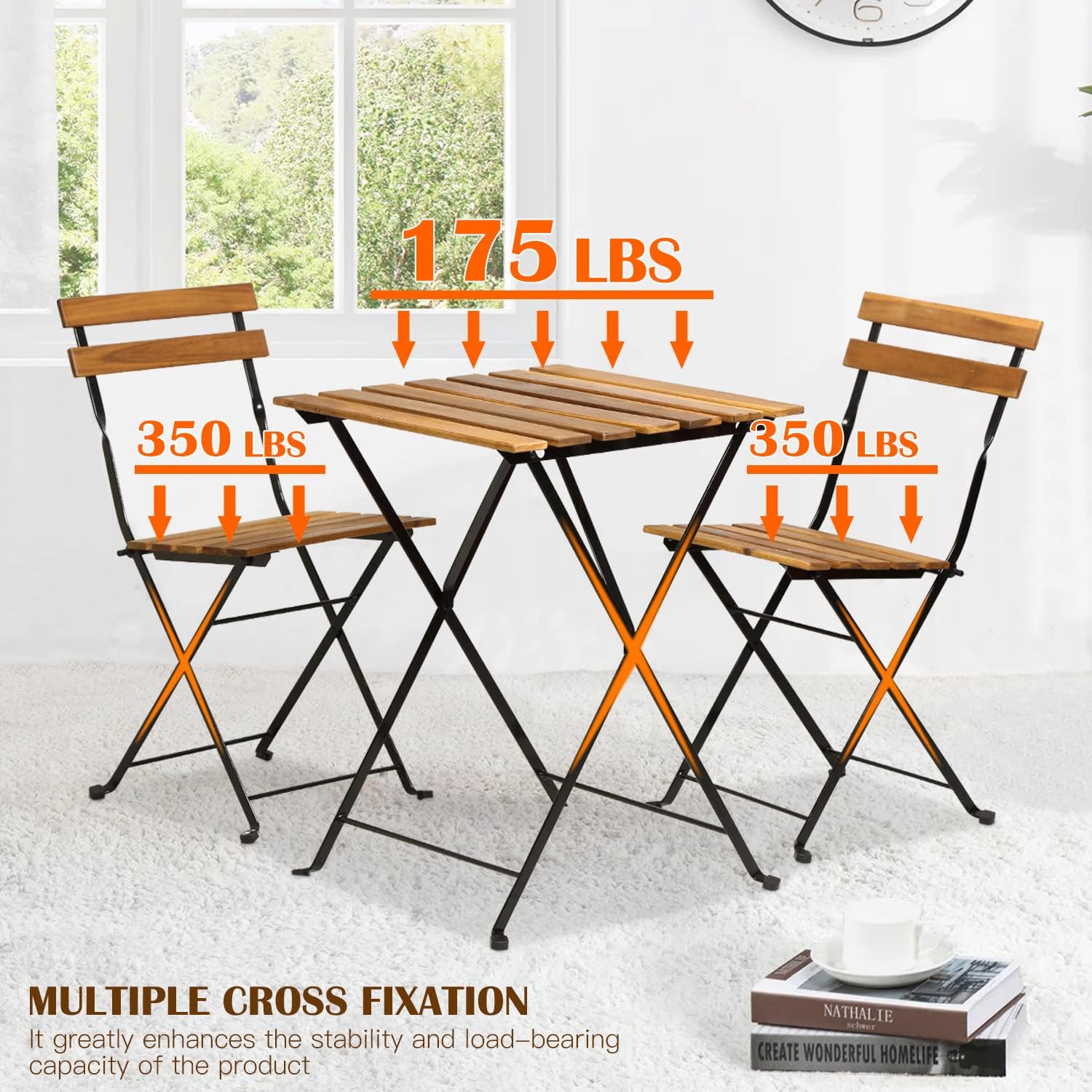 Ensemble bistrot de patio plia - Outdoor Furniture Table And Chairs avis et prix