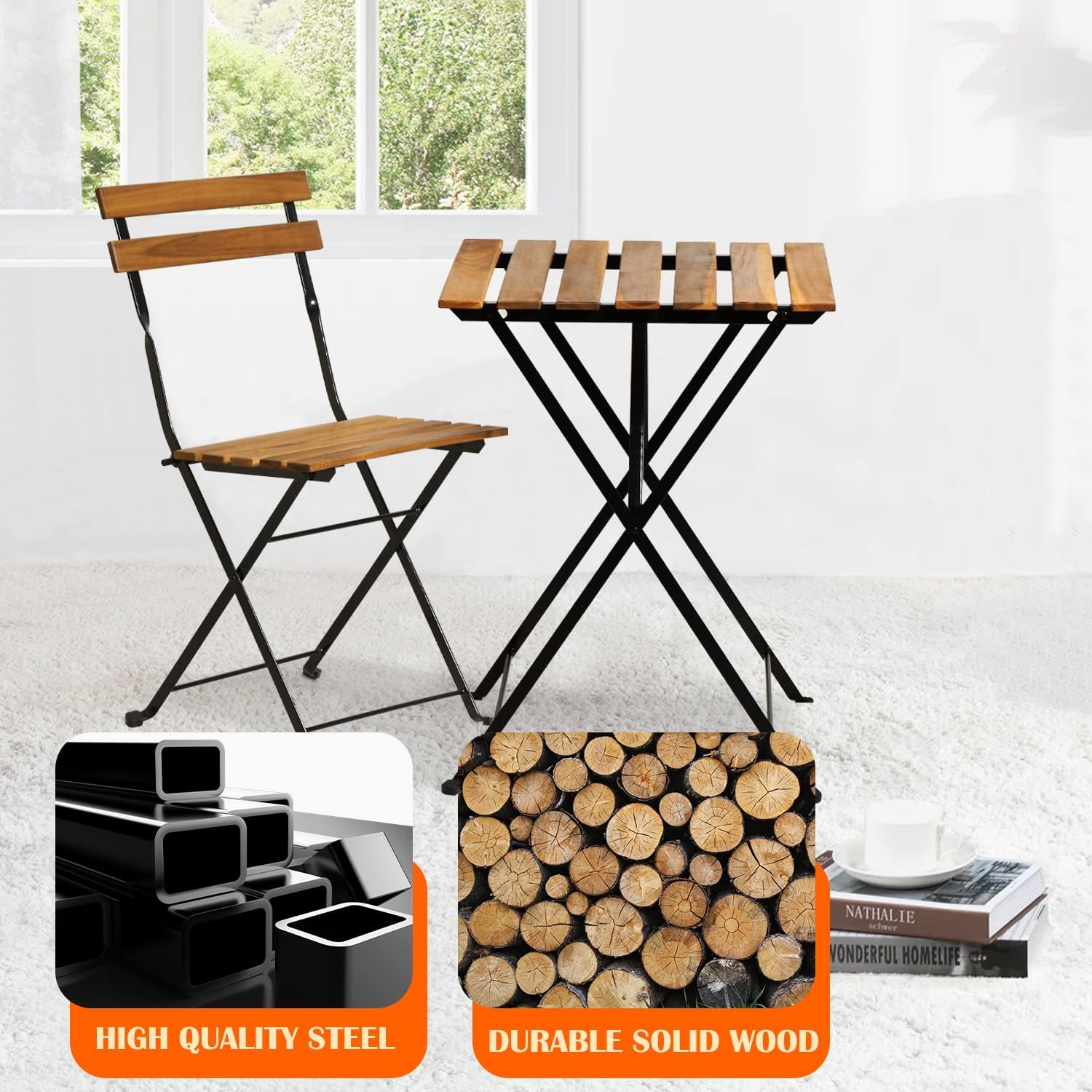 Ensemble bistrot de patio plia - Outdoor Furniture Table And Chairs avis et prix