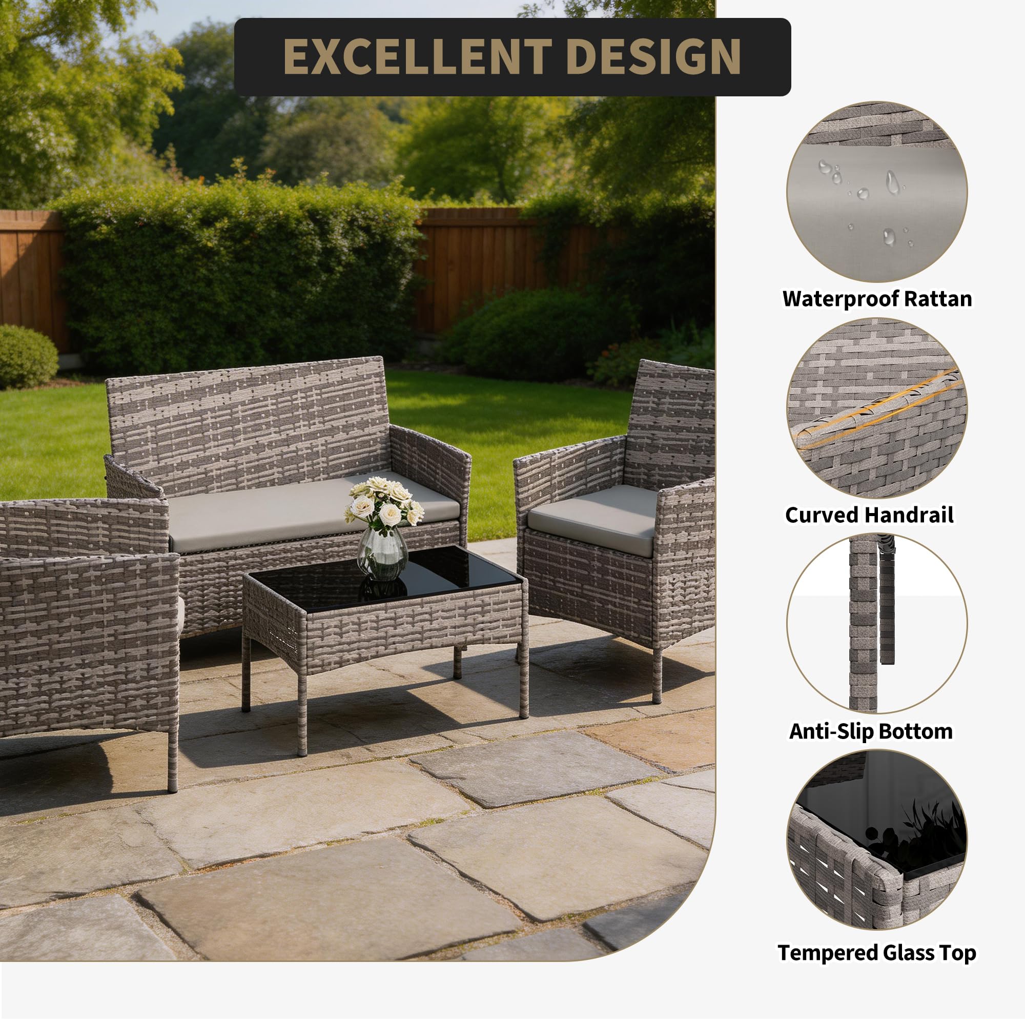 Ensemble de meubles de patio 4 - Outdoor Furniture Hong Kong avis et prix