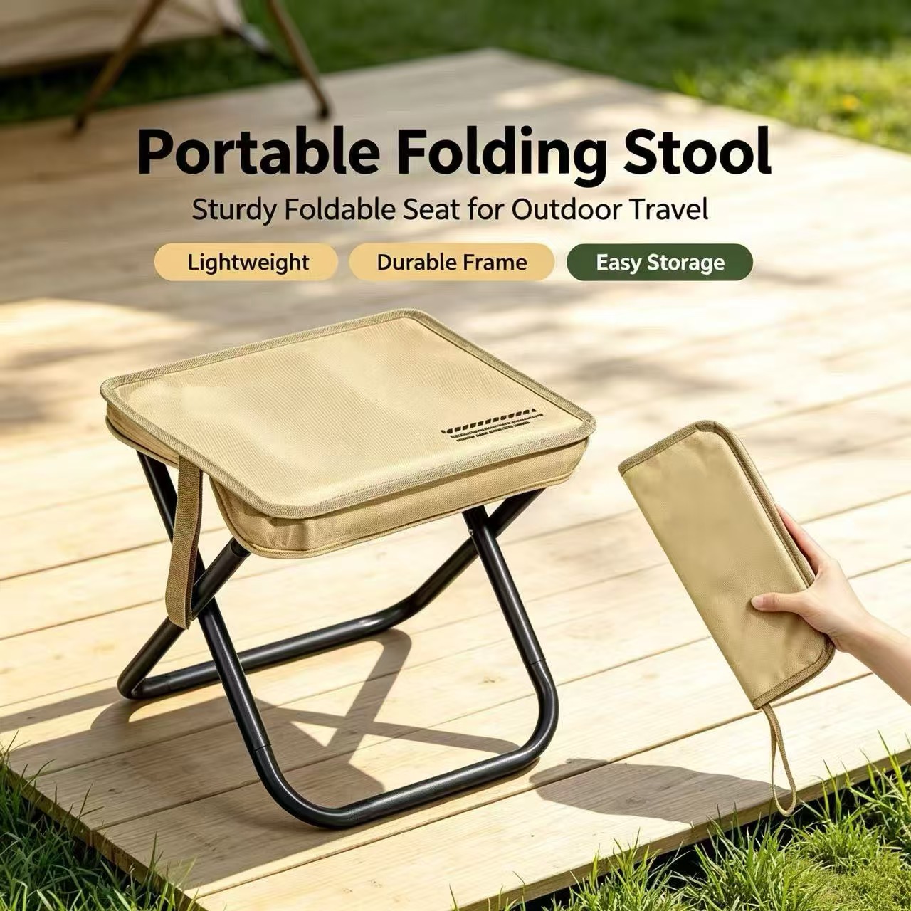 Magza Tabouret pliant portable - Outdoor Furniture Used avis et prix