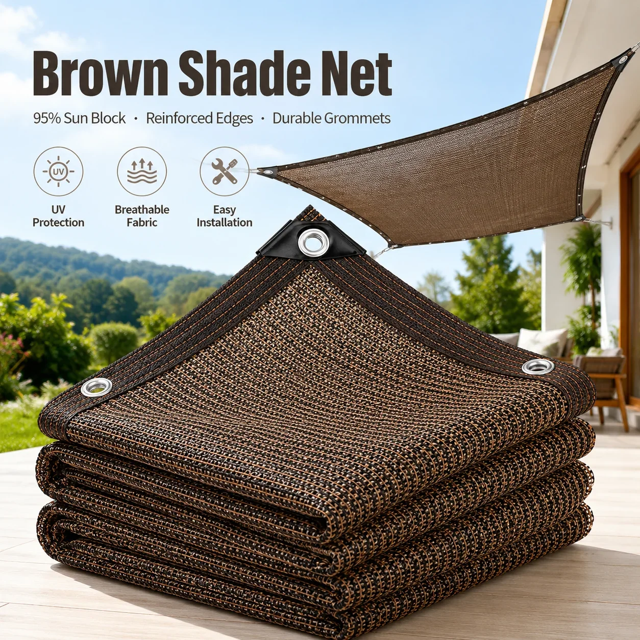 Grande toile d'ombrage pour co - Outdoor Furniture Hdpe avis et prix